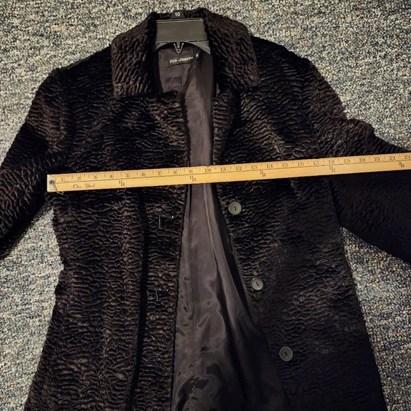 For Joseph Black Velvet Textured Animal Print Blazer Jacket Size Medium - Picture 8 of 9